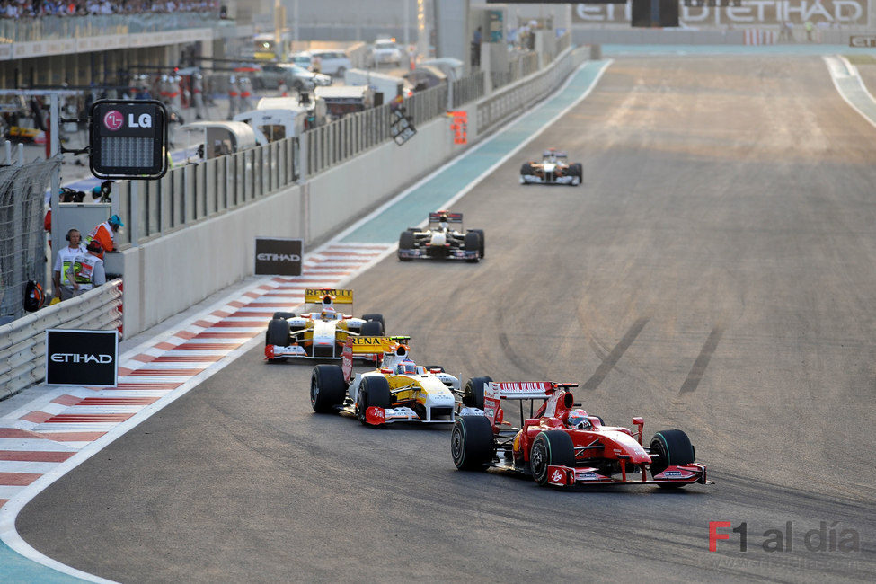 Fisichella en Abu Dhabi