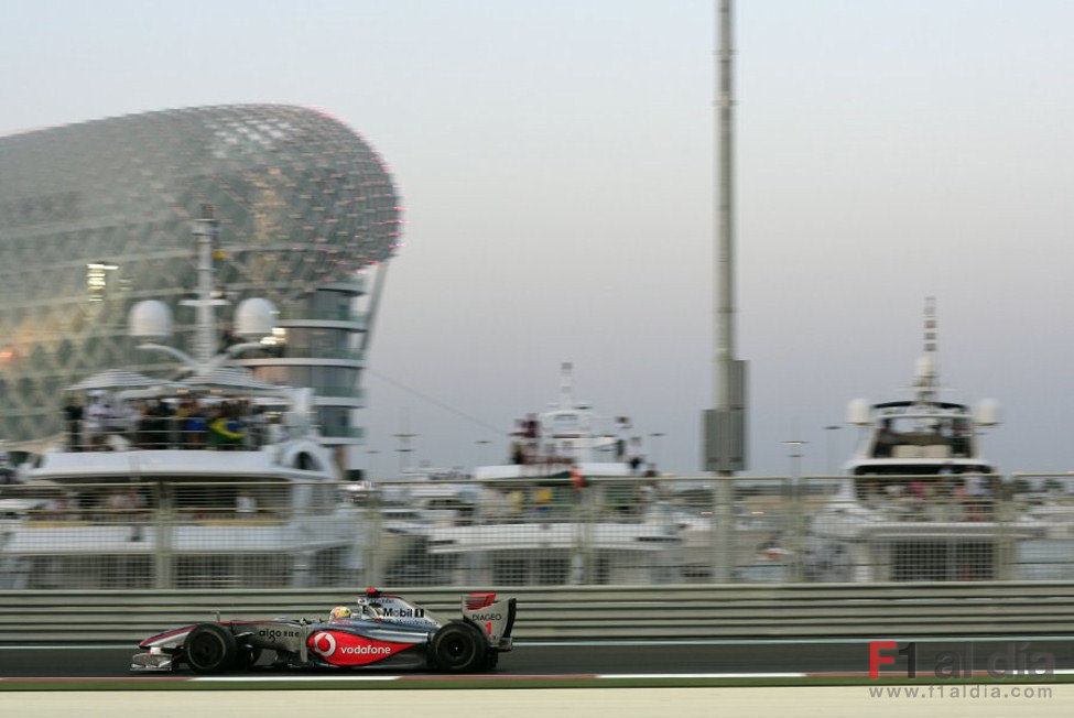 Hamilton en el último Gran Premio