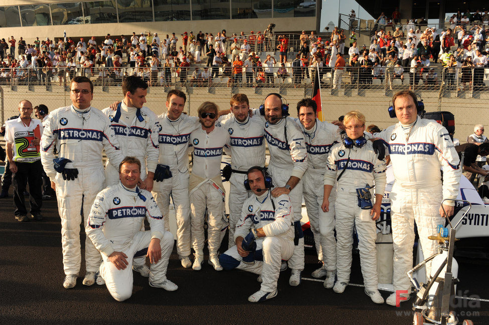 Foto de los ingenieros de Heidfeld