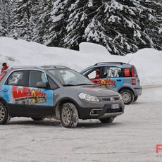 Massa y Alonso derrapan sobre la nieve