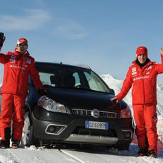 Felipe Massa y Fernando Alonso en una imagen promocional