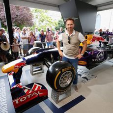 Christian Horner en Goodwood