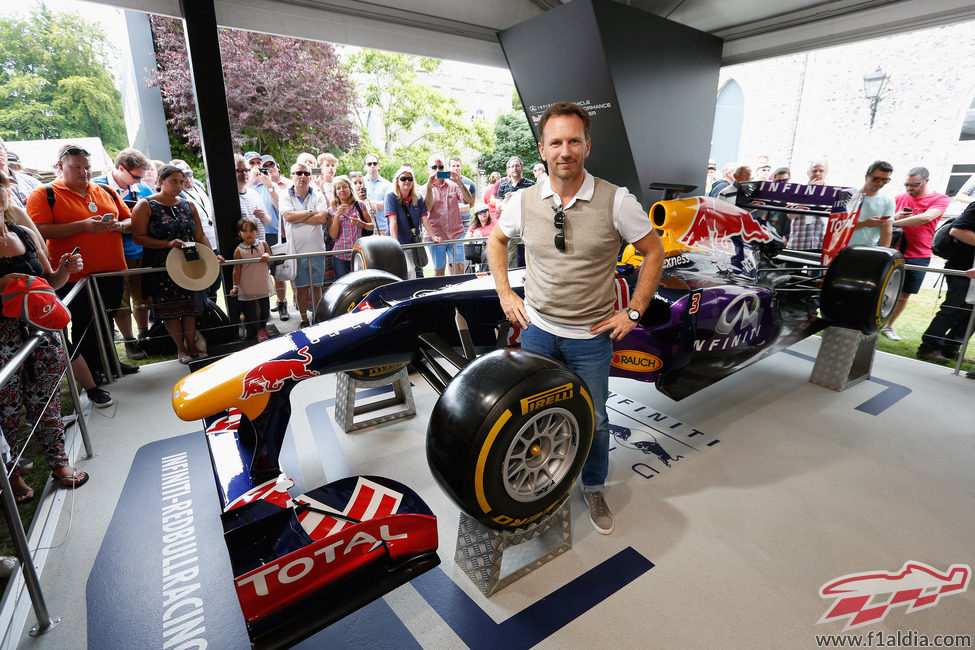 Christian Horner en Goodwood