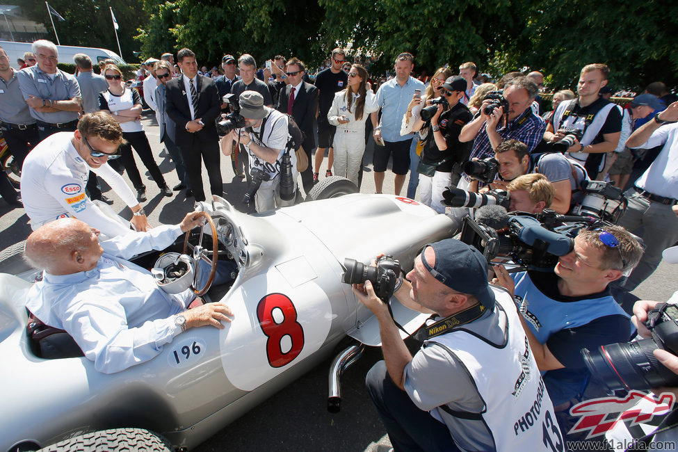 Jenson Button y Stirling Moss