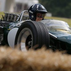 Damon Hill con un Lotus 49