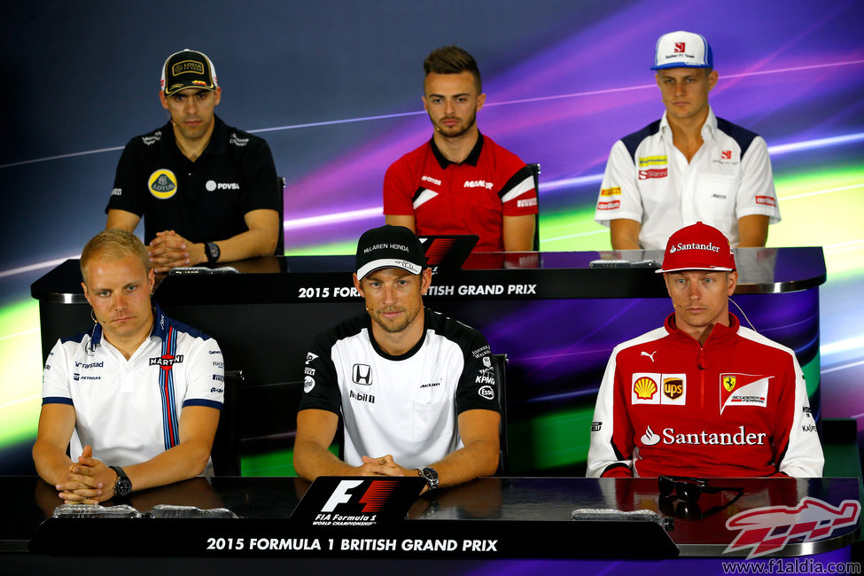 Rueda de prensa de pilotos de la FIA en Silverstone