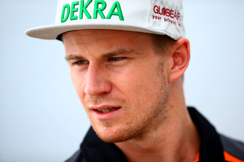 Nico Hülkenberg llega a Silverstone ante la mirada de todos