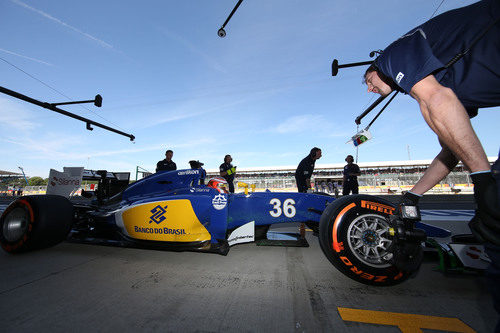 Rafaelle Marciello pilota el Sauber C34 durante los L1