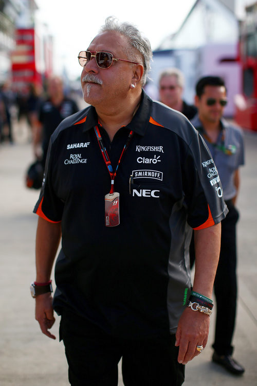 Vijay Mallya está en Silverstone para apoyar a Force India