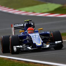 Felipe Nasr durante la clasificación de Inglaterra