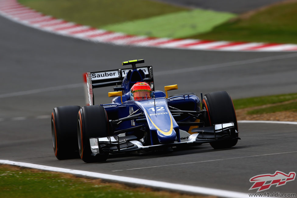 Felipe Nasr durante la clasificación de Inglaterra