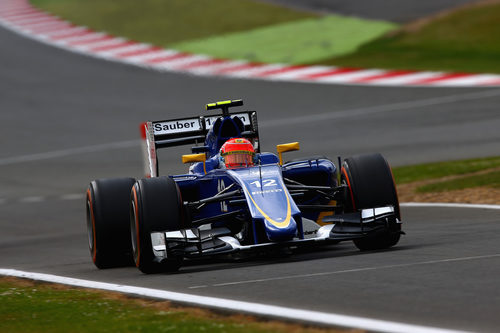 Felipe Nasr durante la clasificación de Inglaterra