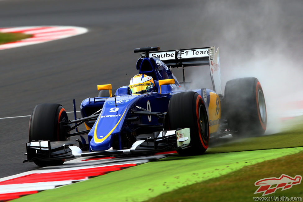 Bloqueo de frenos de Marcus Ericsson