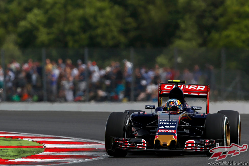 Sainz pilotando su Toro Rosso