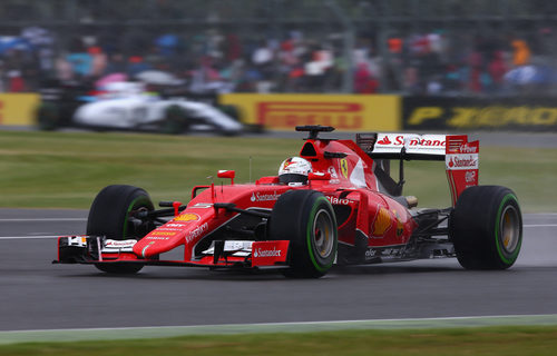 Sebastian Vettel ha sido uno de los más beneficiados con la lluvia