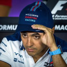 Felipe Massa en la rueda de prensa de la FIA