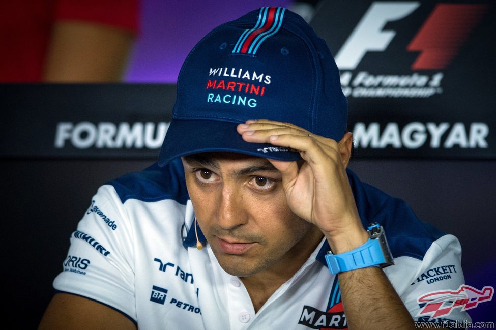 Felipe Massa en la rueda de prensa de la FIA