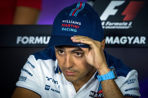 Felipe Massa en la rueda de prensa de la FIA