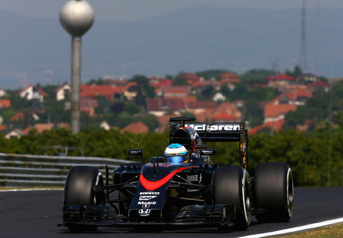 Fernando Alonso pilota sin sufrir ningún problema