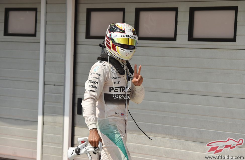 Lewis Hamilton, contento con su nueva pole