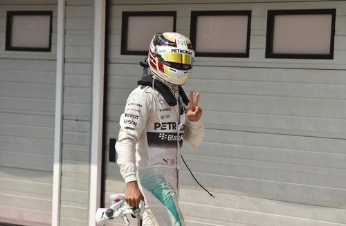 Lewis Hamilton, contento con su nueva pole