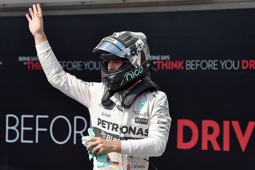 Nico Rosberg se quedó lejos de su compañero