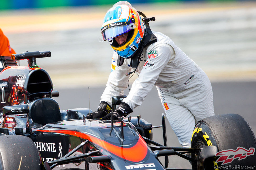 Fernando Alonso intento volver a la clasificación