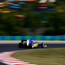 Felipe Nasr cae en la Q1 en Hungría