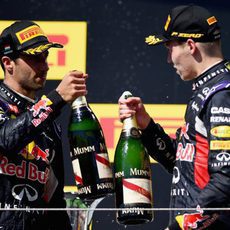 Doble podio de los pilotos de Red Bull en Hungría