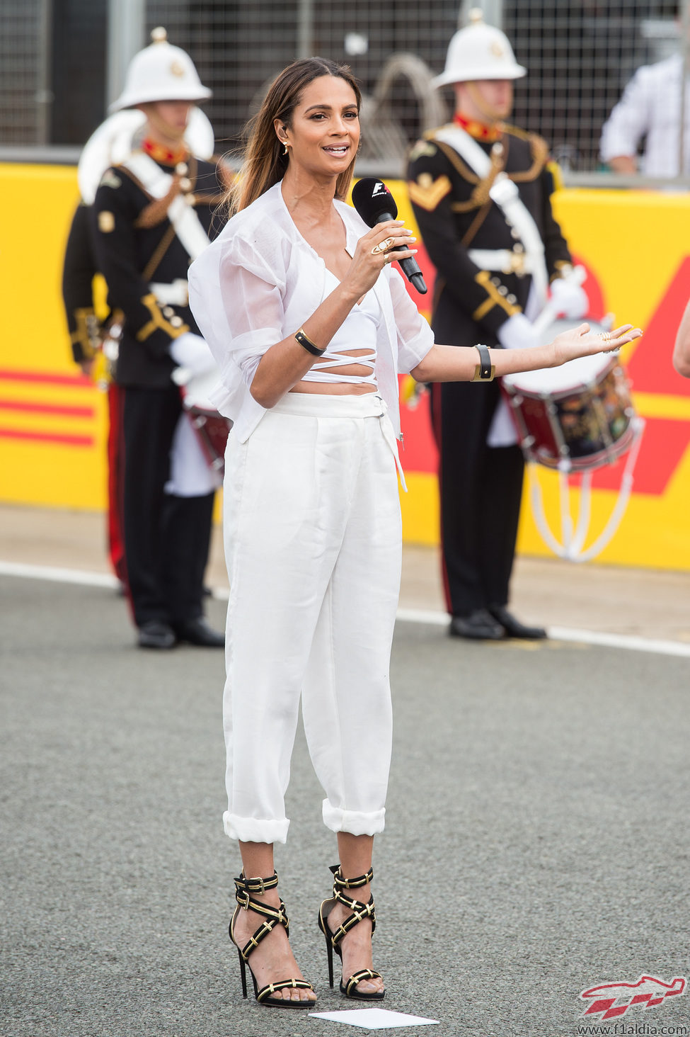 Alesha Dixon en el GP británico