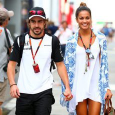 Lara Álvarez y Fernando Alonso