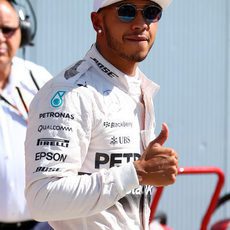 El 'ok' de Lewis Hamilton en Monza
