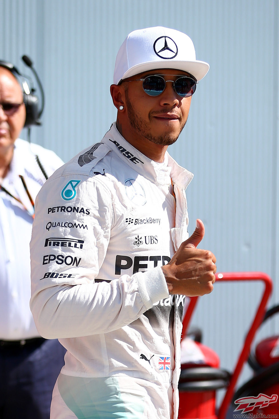 El 'ok' de Lewis Hamilton en Monza