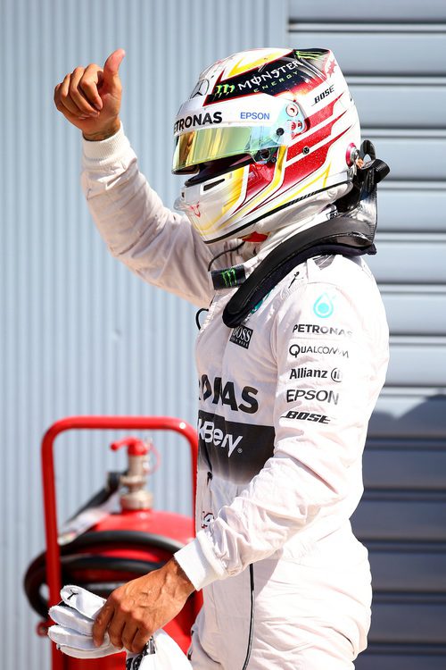 Séptima pole consecutiva para Lewis Hamilton