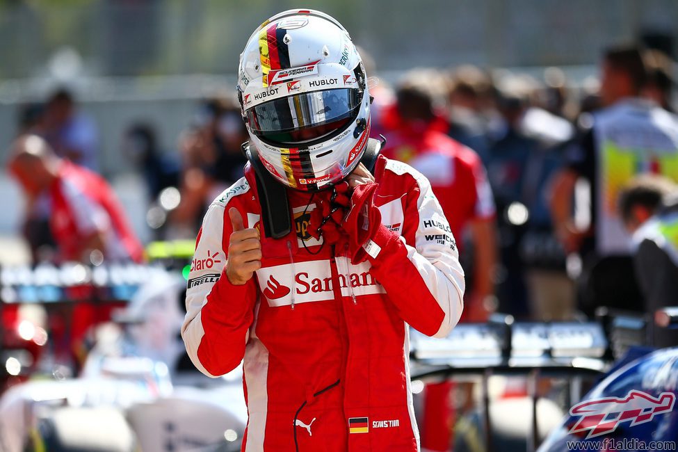 Sebastian Vettel firma la tercera plaza en Monza