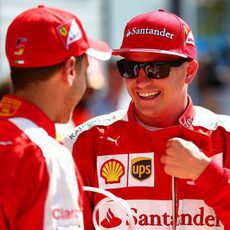 Un sonriente Kimi Räikkönen acaba segundo el sábado