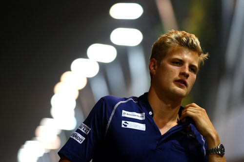 Marcus Ericsson en el paddock