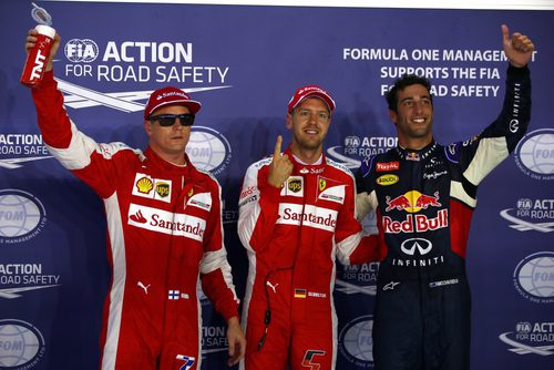 Vettel, Ricciardo y Räikkönen, los más rápidos en Singapur