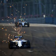 Valtteri Bottas sacando chispas