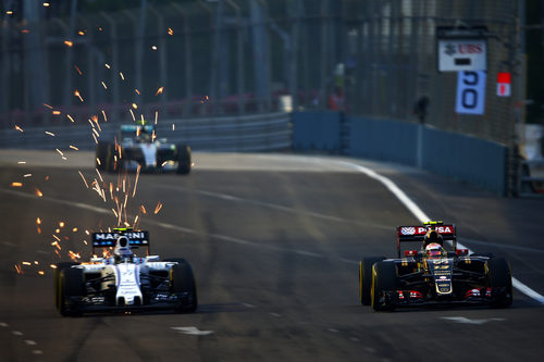 Valtteri Bottas sacando chispas