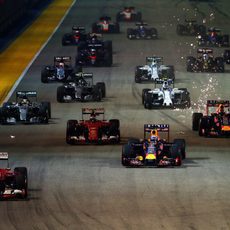 Salida del GP de Singapur 2015