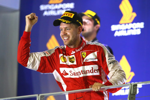 Victoria de Sebastian Vettel en Singapur