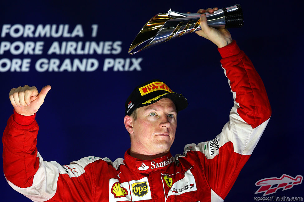 Kimi Räikkönen se queda con el tercer puesto