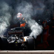 Abandono de Nico Hülkenberg en Singapur