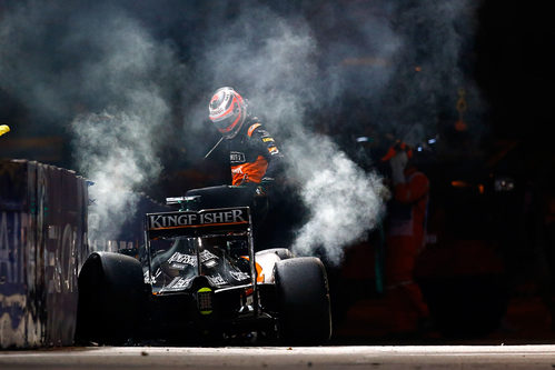 Abandono de Nico Hülkenberg en Singapur