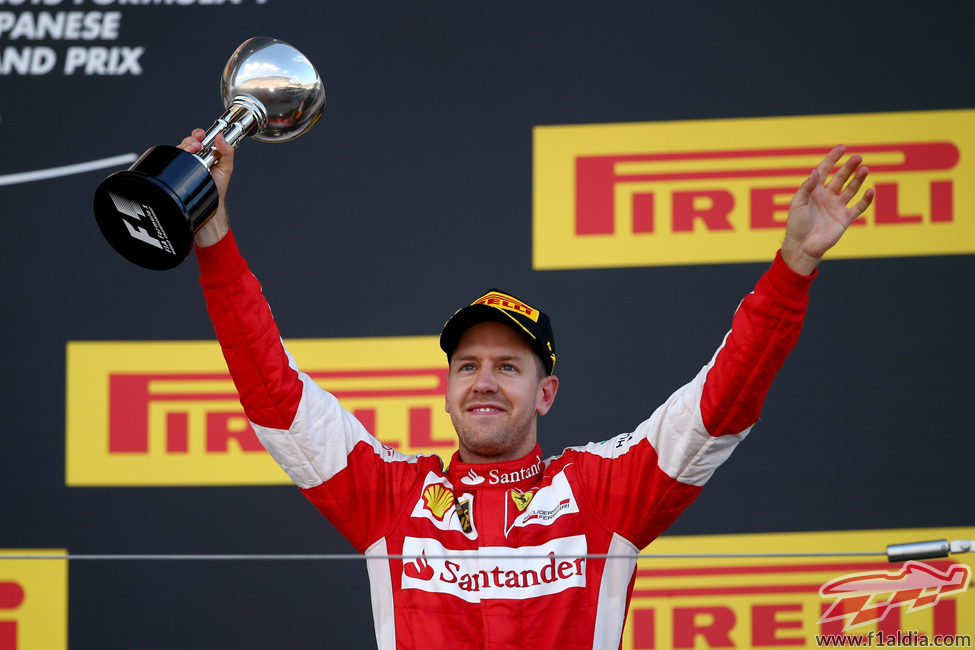 Sebastian Vettel consigue el tercer puesto en Japón