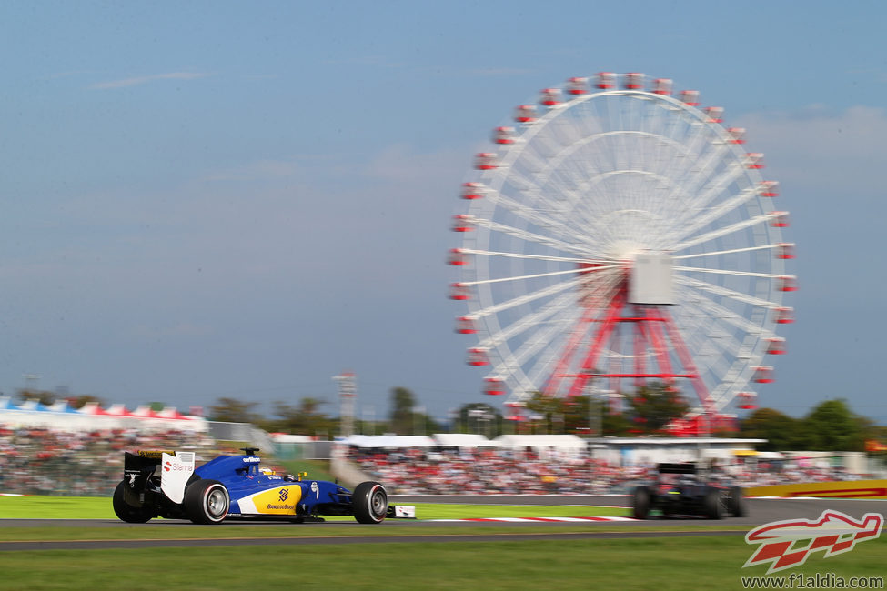 Marcus Ericsson realizando una buena actuación