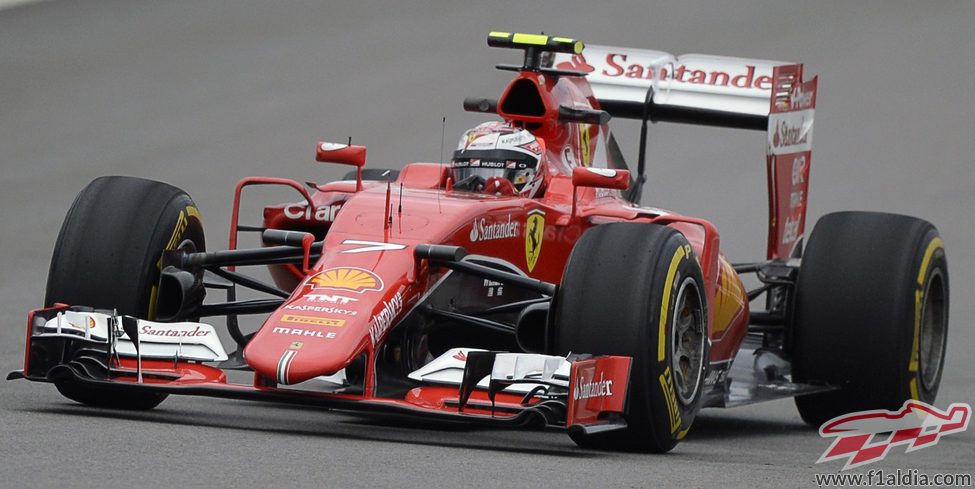 Kimi Raikkonen rodando en los L1