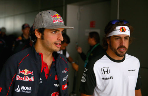 Fernando Alonso y Carlos Sainz en Sochi