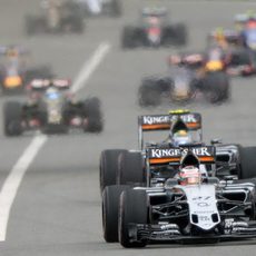 Nico Hülkenberg en la salida